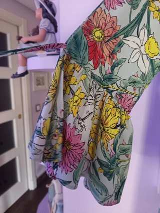 Vestido estampado floral verde