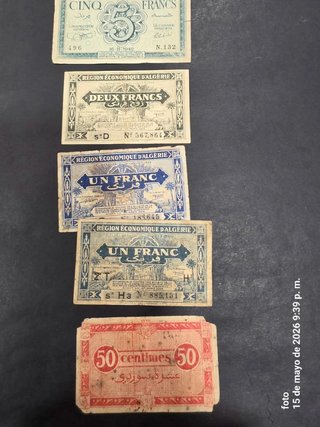 Lote Billetes Argelia.