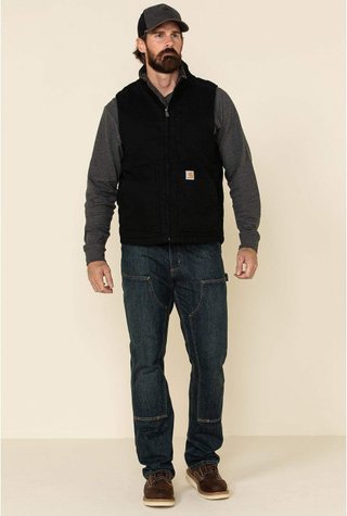 Carhartt chaleco hombre forro sherpa negro