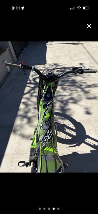 Moto Trial Vertigo Combat Verde/Gris