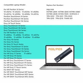 Batteria PI06 per portatile HP Pavilion/Envy