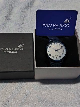 Polo Nautico Uomo Blu Mesh Acciaio – Come Nuovo