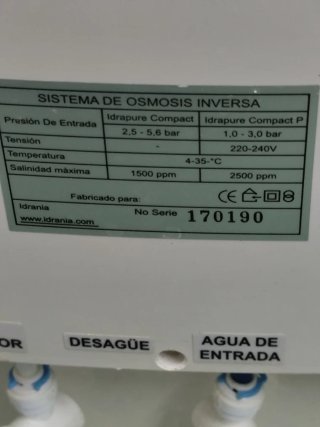 Sistema de osmosis inversa
