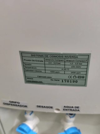 Sistema de osmosis inversa