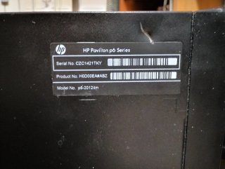 HP P6-2012itm PC Desktop i5 160/6gb Windows 10