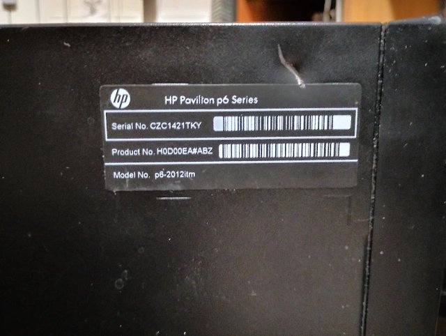 HP P6-2012itm PC Desktop i5 160/6gb Windows 10
