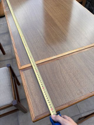 Mesa extensible madera con 4 sillas