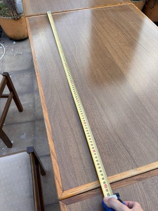 Mesa extensible madera con 4 sillas