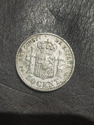 50 céntimos Alfonso XIII 1894 PGV *9/4