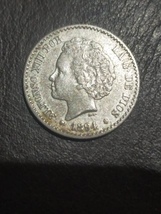 50 céntimos Alfonso XIII 1894 PGV *9/4
