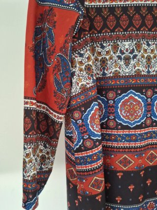 Vestido estampado multicolor