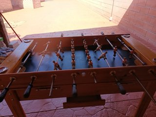 Futbolín de madera