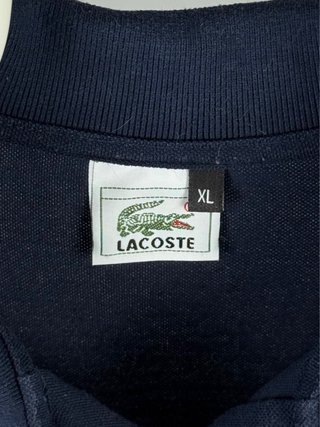 Polo Vintage Lacoste Azul Marino Hombre XL