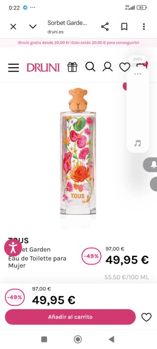 Colonia Tous Sorbet Garden