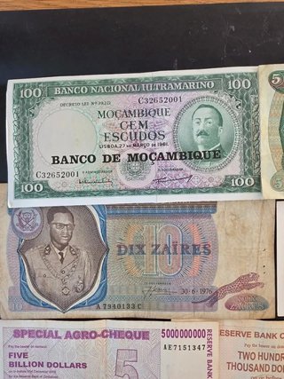 Extraordinario  Lote 22 Billetes África. Todo ....