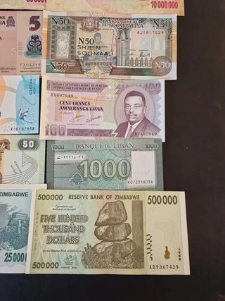 Extraordinario  Lote 22 Billetes África. Todo ....