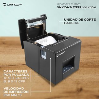 Unykach Impresora Térmica UK56007 POS 80mm