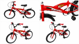 Bicicleta infantil rossa Scalextric 16"