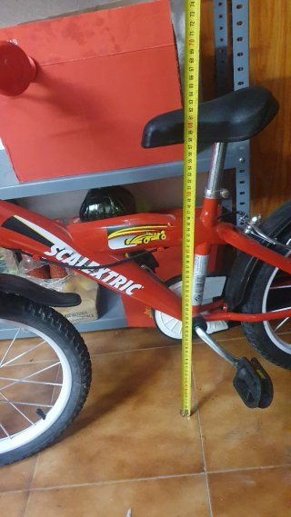 Bicicleta infantil rossa Scalextric 16"