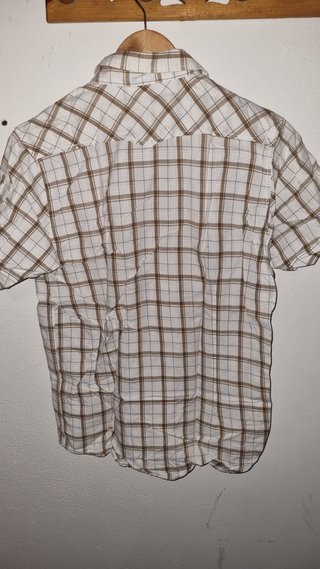Camisa de cuadros manga corta