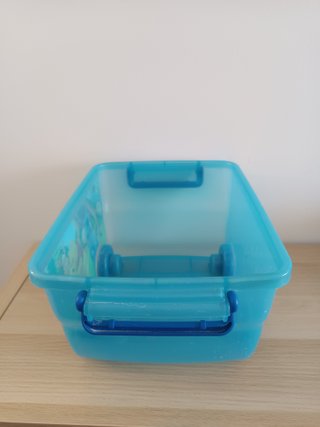 Caja infantil con ruedas