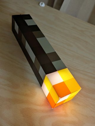 Antorcha Minecraft Decorativa