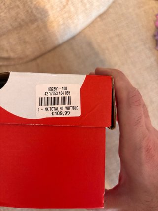 Zapatillas Nike Total 90 Rojas y Blancas