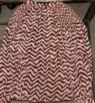 Blusa Mango Rosa y Marrón de mujer Talla S