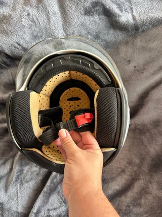 Casco de moto blanco, casco también para painball