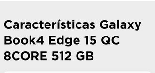 Samsung Galaxy Book4 Edge Nuevo Caja