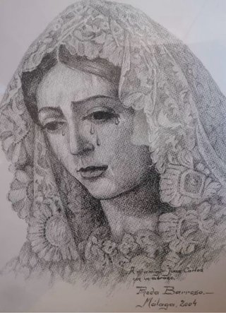 Dibujo de la Virgen Macarena