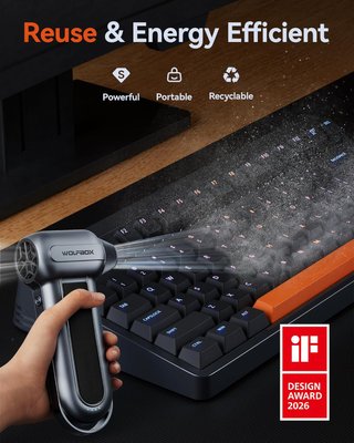 WOLFBOX MF100 plumero eléctrico potente