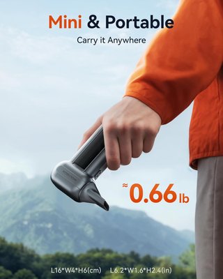 WOLFBOX MF100 plumero eléctrico potente