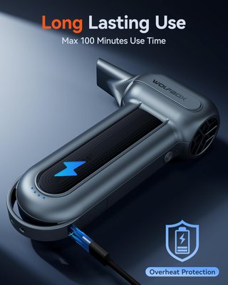WOLFBOX MF100 plumero eléctrico potente