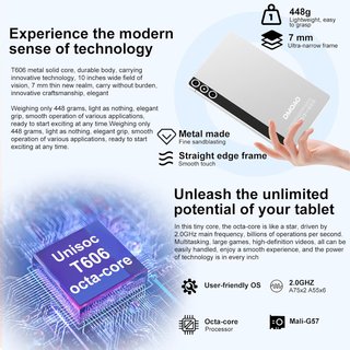 DMOAO D5 Tablet 10" 22GB RAM 128GB ROM