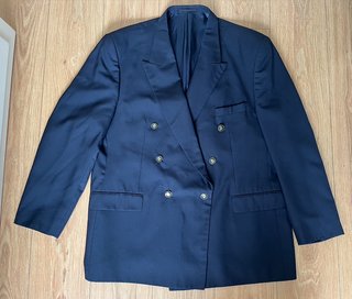 Americana Talla Grande Hombre Azul Marino