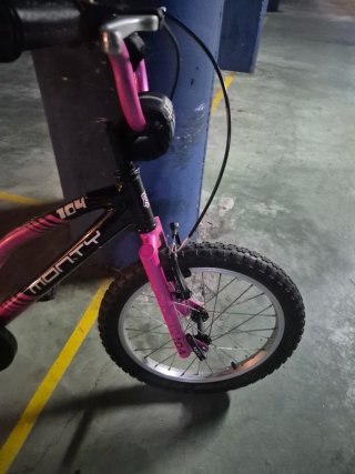 Bicicleta infantil Monty 16 rosa