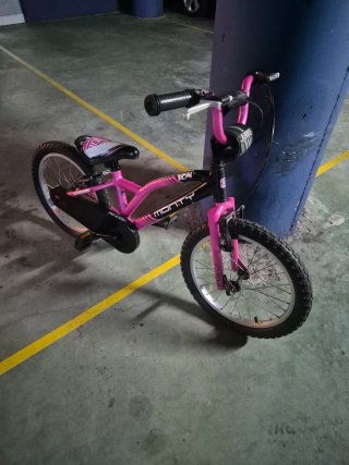 Bicicleta infantil Monty 16 rosa