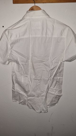 Camicia bianca a maniche corte da uomo