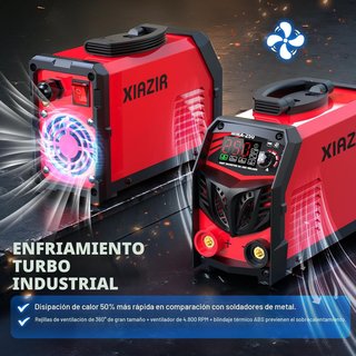 Soldador ARC 250A portátil con pantalla LED