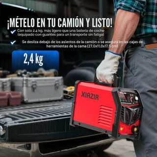 Soldador ARC 250A portátil con pantalla LED