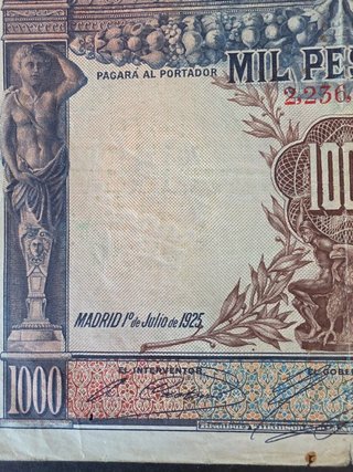 Billete 1000 Pesetas Banco de España 1925