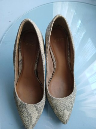 Zapatos tacon piel de serpiente
