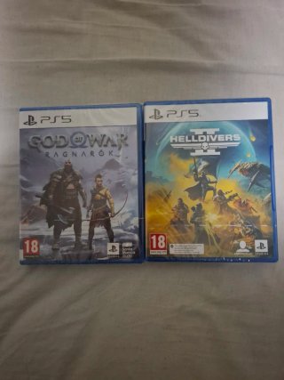 Helldivers 2 e God of War Ragnarok PS5 sigillati