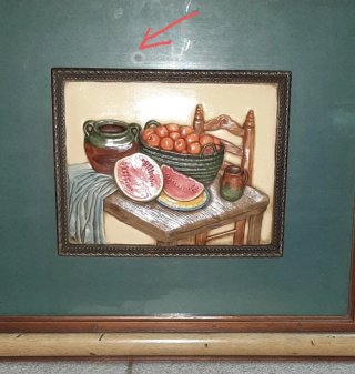 CUADRO CON BODEGÓN EN RELIEVE