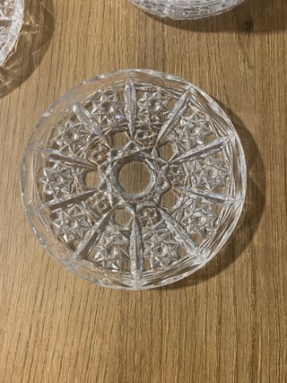 Posavasos de cristal tallado