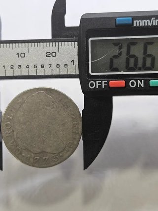 Moneda Antigua 1773 CAROLUS DEI G. Carlos III