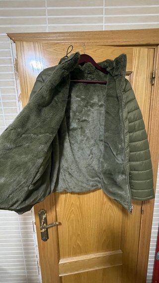 Chaqueta acolchada verde
