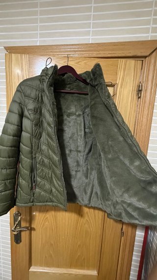 Chaqueta acolchada verde