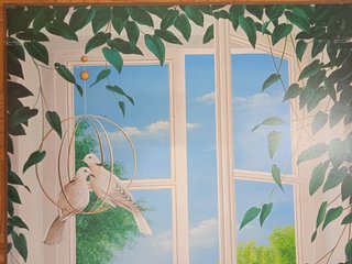 Póster Paisaje Marco Madera